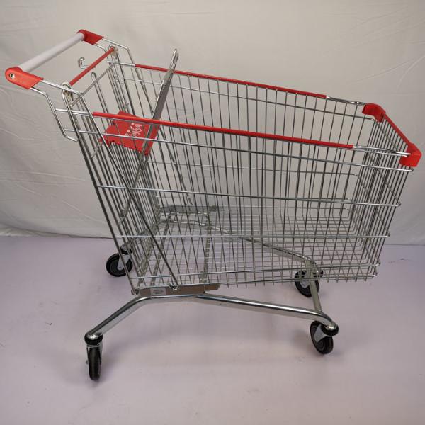 Quality Q195 Steel 240L Store Shopping Cart Supermarket Shopping Trolley SGS Certificate for sale