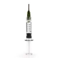Quality Glass Syringe Luer Lock 1mL Hemp CBD Concentrate Syringes With Blunt Needles for sale