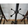 China Mild Steel Bar Table legs Cast Iron Bar Table Bag Hooker Cafe Table Height 41'' factory