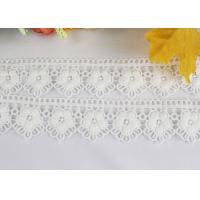 Buy cheap Water Soluble Chemical Polyester lace ribbon trim For Gilr Dress Vintage Off White from wholesalers