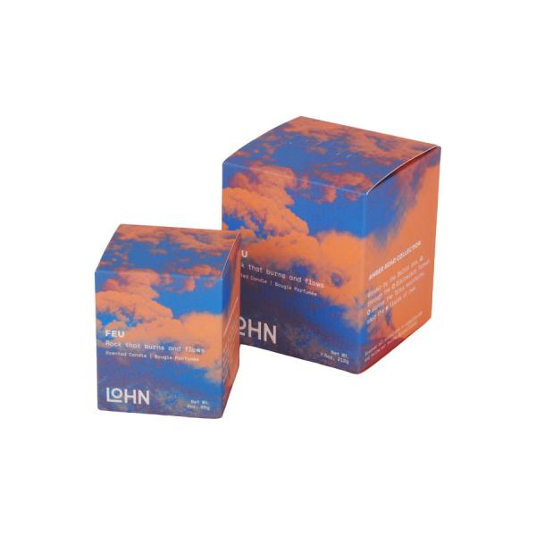 Quality Sunset Glow Personalised Candle Boxes , Tuck End coated paper box for sale