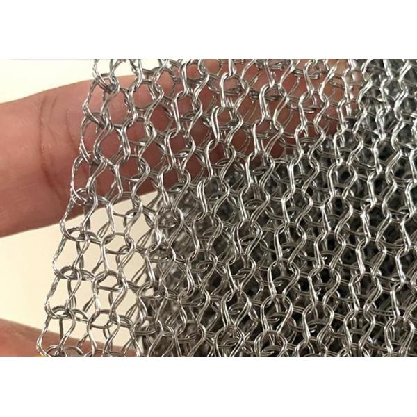 Quality Multi Strand Stainless Steel Knitted Wire Mesh Flat Type  Alkali Resistance for sale