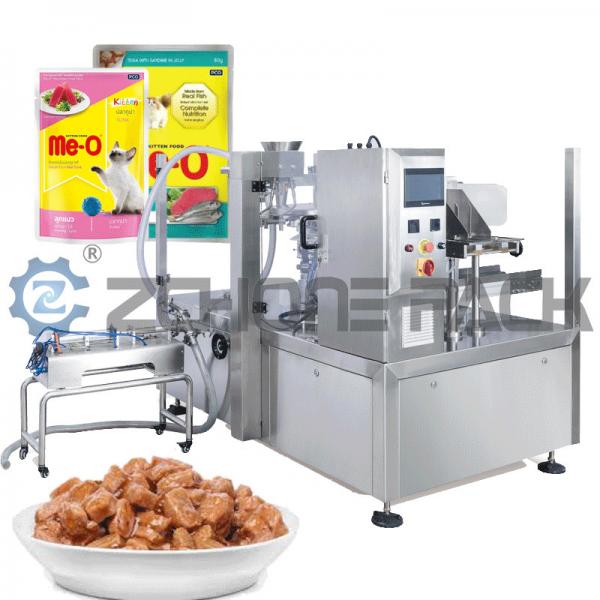Quality Automatic Pet Food Packaging Machine Multifunctional Rotary Pouch Feeder for sale