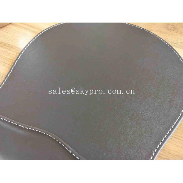 Quality PU Leather Wrist Rest Comfort Neoprene Rubber Sheet Gaming Mouse Mat Blank for sale