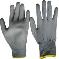 China PU Coated Grey Nylon Gloves, PU Coated Nylon Gloves factory