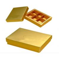 Quality Metallic Food Gift Box Packaging Empty Chocolate Boxes With Insert for sale