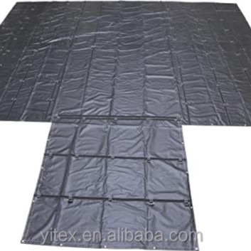 Quality 20x27ft PVC Tarpaulin Fabric Heavy Duty Vinyl Coated Fabric Flatbed Steel Lumber Tarps for sale
