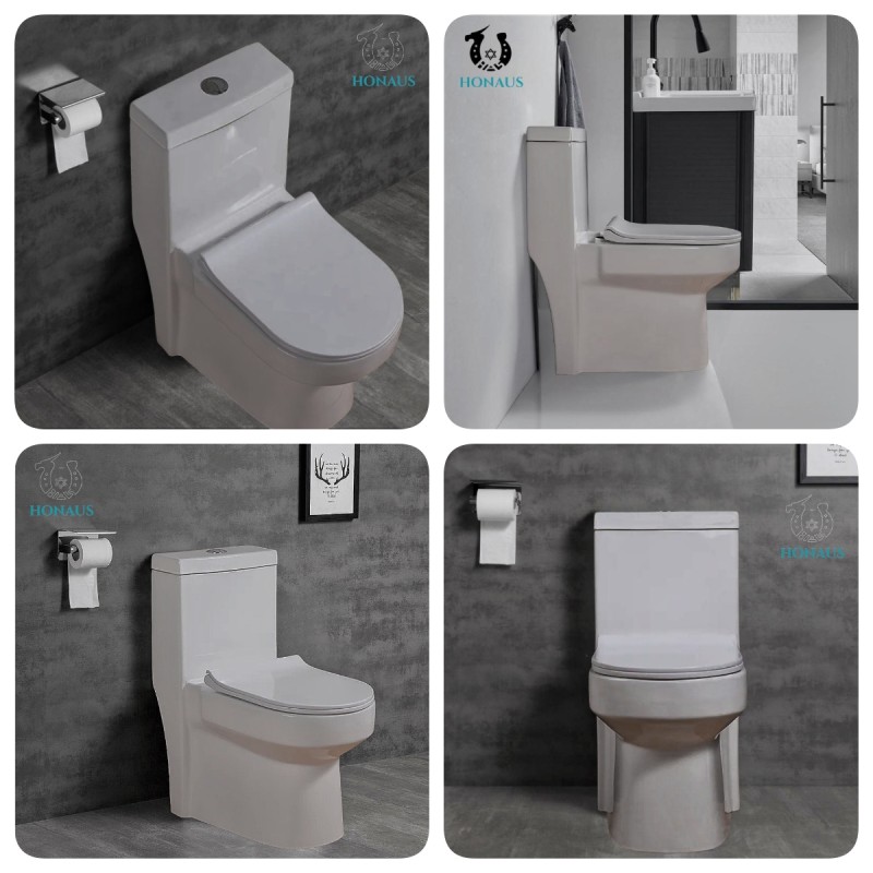 Canadian Single Piece Wall Mounted Commode One Piece Wc 650*360*740mm ...