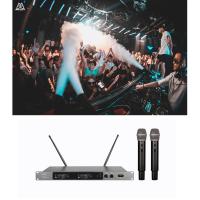china New Design Vocal GLXD4 SM58 Uhf Dual Channel Handheld Long Range Studio Wireless Microphone