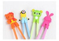 China Reusable Silicone Kitchen Gadgets Cute Cartoon Children'S Training Chopsticks factory