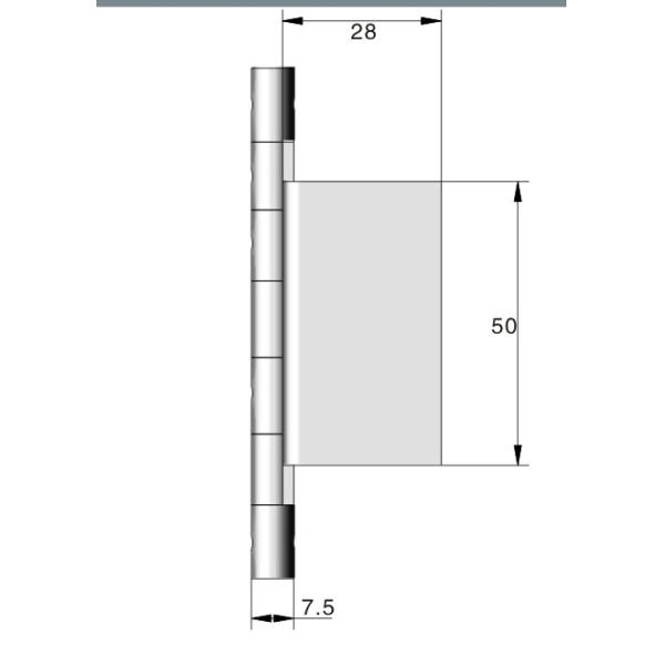 Quality Aluminum 316 304 Stainless Steel Cabinet Hinges Chrome Surface for sale