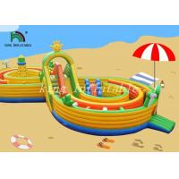 China Bright Color Inflatable Combo Playground Multiplay Amusement Field For Kids factory