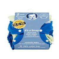 China Soft All In One Reusable Nappy , 2 Count Reusable Cloth Diapers For Babies factory