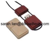 China High Quality Wooden Mini USB Flash Drives, Real Capacity USB Pen Drives with String factory
