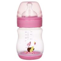 China 6oz 160ml Wide Neck Arc Baby Milk Feeding Bottle factory