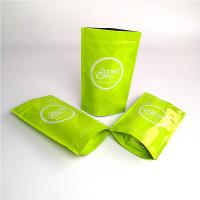 China Custom Printed Recyclable Kraft Paper Bag Green Tea Packaging SGS / FDA Approval factory