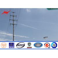 Quality AWS D 1.1 Galvanized Electrical Power Pole For 240 kv Distribution Line Project for sale