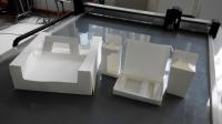 China Cardboard Paper Box Cutting Machine / Box Sample Maker Steel Belt Drive factory