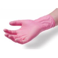 China Pink Transparent PVC Disposable Hand Gloves Latex Free Disposable Vinyl Gloves factory