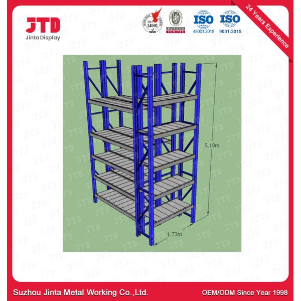Quality 2500mm Heavy Duty Warehouse Shelving 2000kgs 6 Tier Commercial Shelving for sale