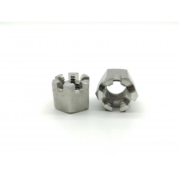 Quality Stainless Steel Hexagon Slotted Nut Cotter Pins DIN 935 Castle Nuts for sale