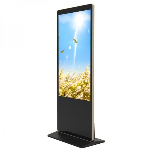 Quality Black White Lcd Free Standing Digital Signage Aluminum Shell Super Thin for sale