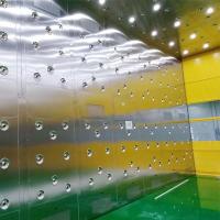China 3 Sides Auto Blowing 36 Nozzles Air Shower Tunnel PVC Rolling Door factory