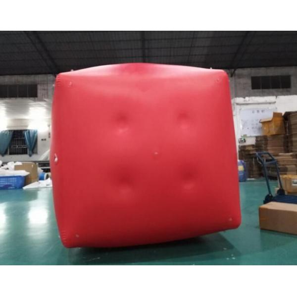 Quality Military Inflatable Swim Buoys Gunnery Practice Square Shaped Red Color for sale