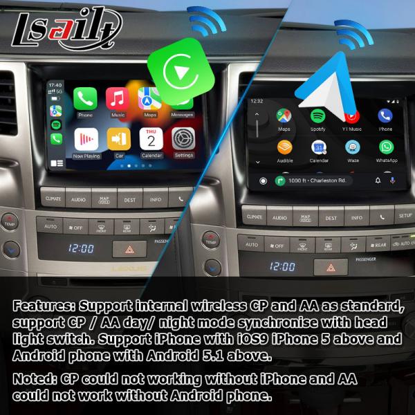 Quality Lexus LX570 wireless Carplay Android auto OEM style upgrade interface box for sale