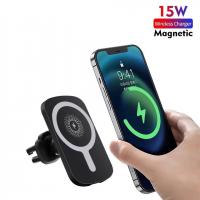 China Compatible Wireless Charging Car Holder , Magnetic Qi Car Charger 10W factory