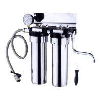 China Stainless Steel Countertop Water Filter 2 Stage , 5L / Minute Flow Rate Ss Water Filter factory