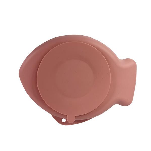 Quality Modern Fish Shaped Dinner Plates Silicone Baby Feeding Utensils Customized for sale