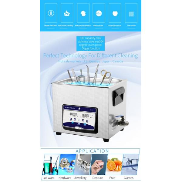 Quality 10L Digital Control Ultrasonic Cleaner for Cleaning Medical equipment, surgical pliers, scalpel for sale