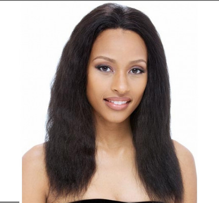 Quality Remy Straight Human Hair Wig With Baby Hair Around , glueless lace front wigs for sale