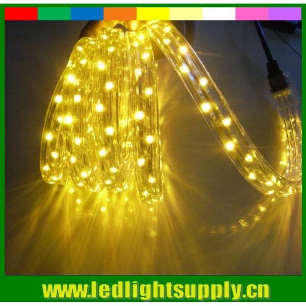 Quality 220v DIP 3 wires 11x17mm flat led rope lights with translucent PVC for sale