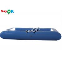 China Inflatable Pool Toys Blue Small Commercial Kids Inflatable Swimming Pool With Pump 4x4x0.6mH factory