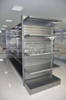China Supermarket Display Racks , Metal Retail Shelving ISO9001 Certification factory