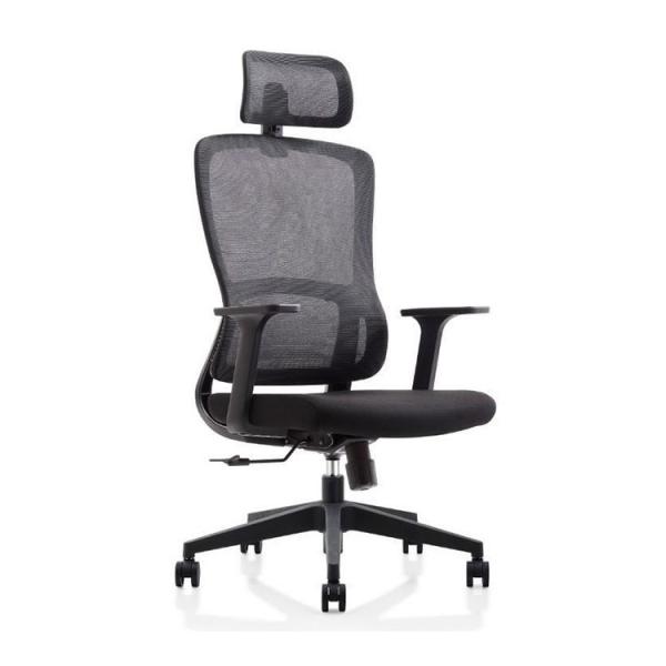 Quality Black Headrest Mesh Office Chair High Stretch Mesh Task Chair for sale