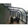 China Morden HOPO Glass Roof Sunroom Restaurant Lean To Conservatory PVDF Coating factory