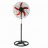 China 3 In 1 Industrial AC Stand Fan 18 Inch Black Color With Orange Blades factory