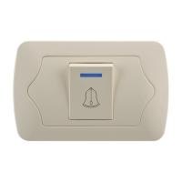 China High Standard Residential Electrical Switches , Doorbell Single Gang Switch factory