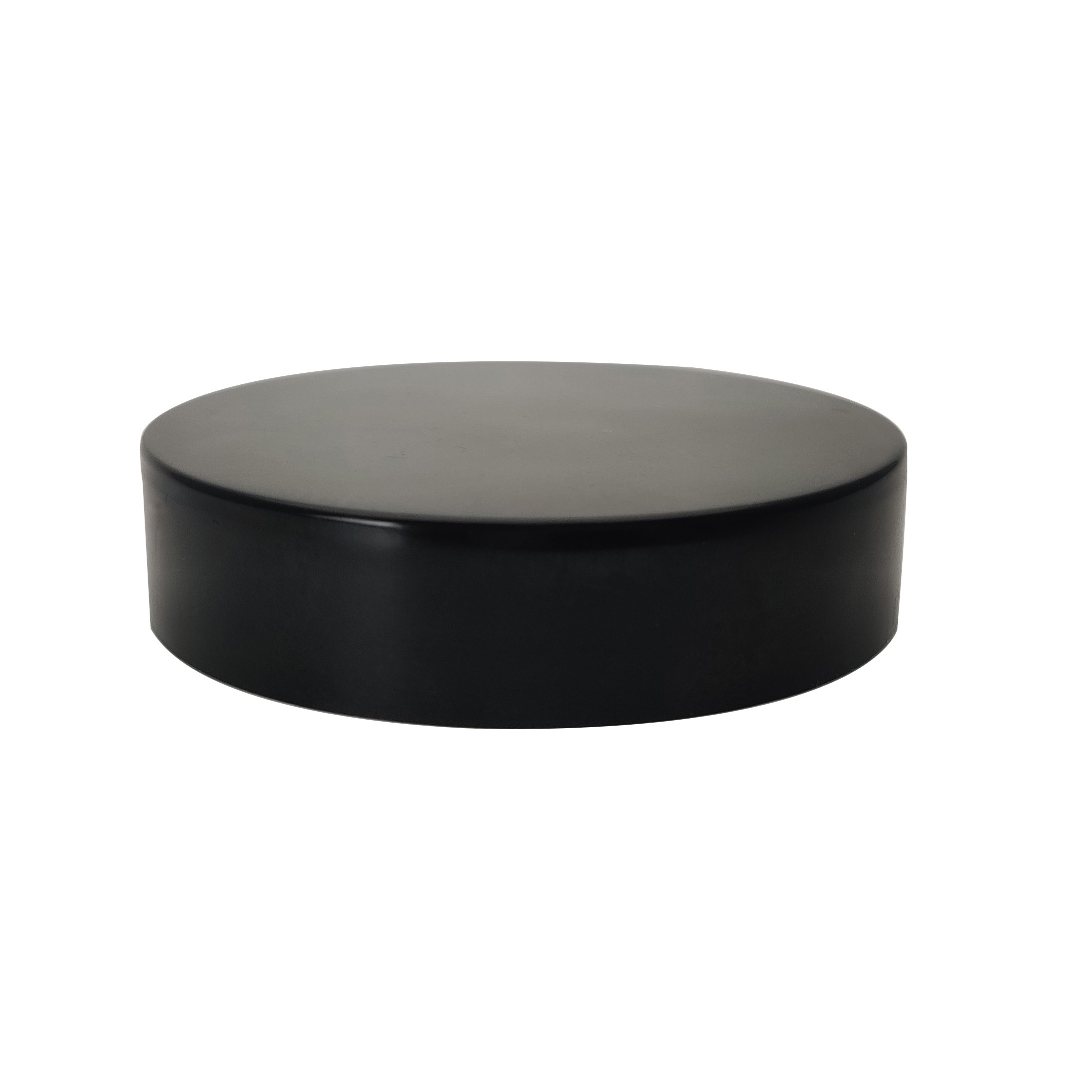 China Non Dripping Black 47MM Plastic Jar Lid For Cream Bottle for sale