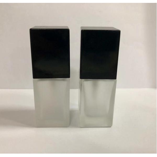 Quality Makeup Packaging Square Foundation Bottles / Pump Cosmetic Bottles Customized for sale