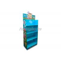 China Full Color Printed Cardboard Pop Up Displays 4 Tier With Supportive Tubes factory