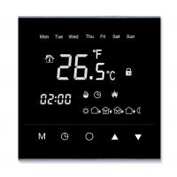 China 7- Days Programmable Touch Screen Room Thermostat Durable With Glass Panel factory