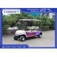China Sponge + Artificial Leather Seats Electric Golf Carts / 4 Passenger Golf Cart With Roof factory