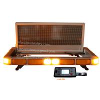 China Led warning lightbar with Led message display board , can shows English words , pictures LCD8000 for sale