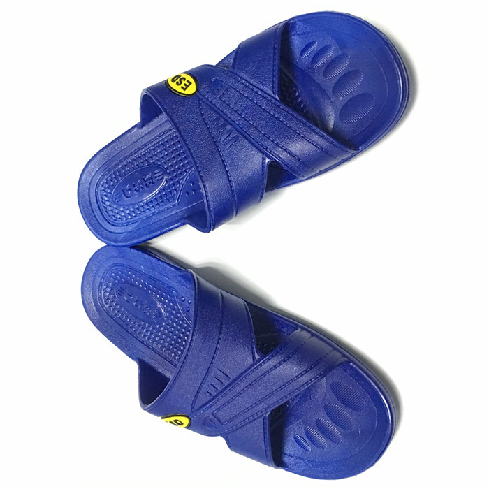 China SPU Material ESD Slipper ESD Logo Inserted ESD Safety Footwear Class 100 factory