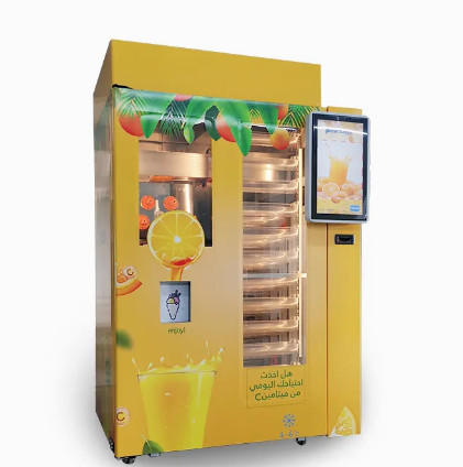 Quality Natural Fruit Juice Unmanned Vending Machine 24 Hour Self Service Freshly Squeezed for sale