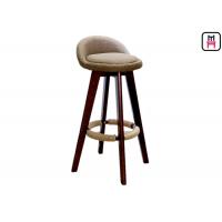 China olid Wood Restaurant Bar Stools Soft Leather / Fabric Seater W50 * D37 * SH73cm S factory